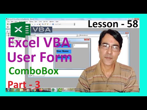 Excel VBA User form part - 3 | Excel VBA lesson 58 | Create ComboBox in vba user form