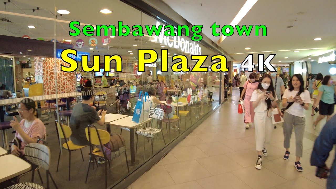Sun Plaza at Sembawang Town 4K UHD #plaza #walkingtour #singapore