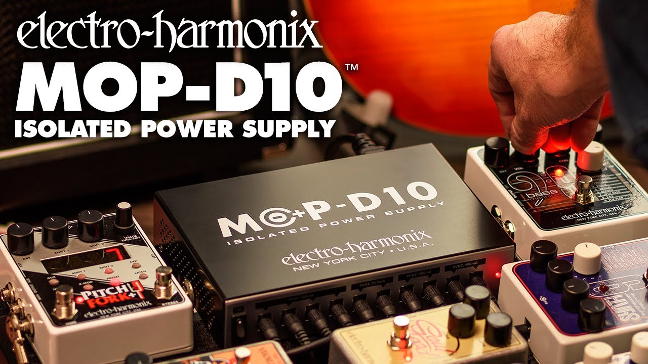 Electro-Harmonix MOP-D10 Isolated Power Supply for Pedals - YouTube