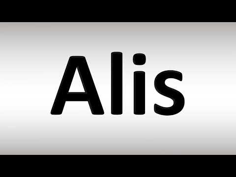 How to Pronounce Alis (A Court of Mist and Fury, ACOTAR)