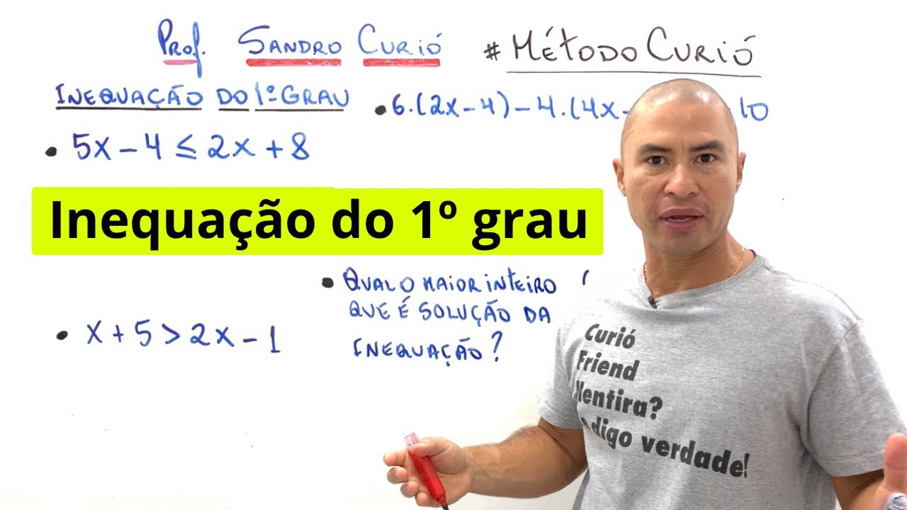 COMO RESOLVER INEQUAÇÃO DO 1º GRAU