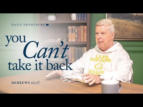 You Can’t Take It Back │ Hebrews 12:17 | Pastor Jim Cymbala | The Brooklyn Tabernacle