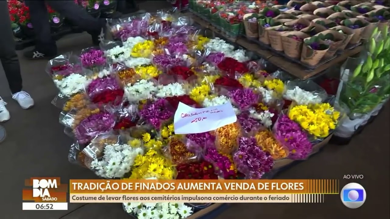 CEAGESP na mídia: Bom Dia Sábado mostra no Varejão comércio de flores para o Finados