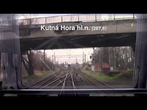 Trať Kolín - Brno-Maloměřice (únor 2016)