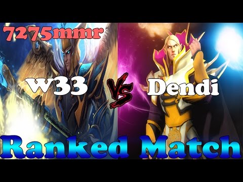 Dota 2 - W33 7275mmr vs Dendi - Ranked Match