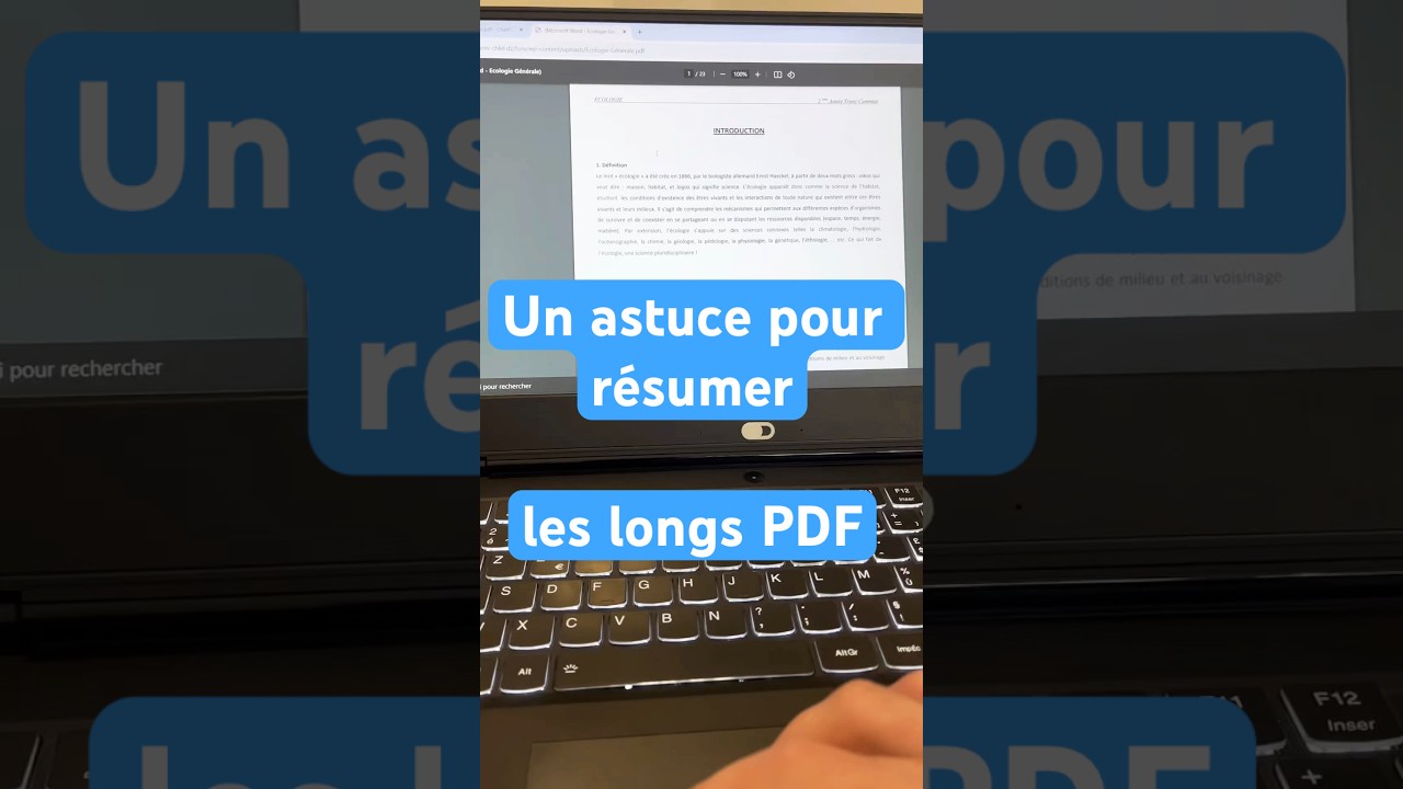 A tip for summarizing long PDFs 💻 #pctips #ai #pdf