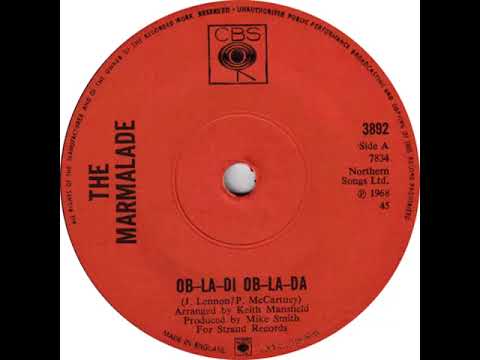 UK New Entry 1968 (254) The Marmalade - Ob-La-Di Ob-La-Da