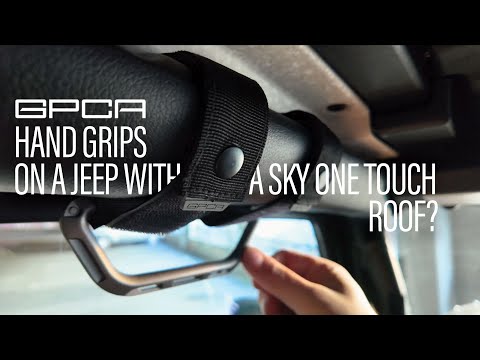 Grab Handles for the Jeep Sky One Touch Roof?!? Installing the GPCA GP Grip LITE & GP Back Grip PRO