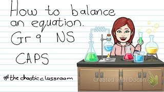Grade 9 NS Balancing equations
