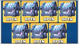 7 LEGENDARY KINGS CHEST OPENING | CLASH ROYALE | 7 CHAMPION CARDS!