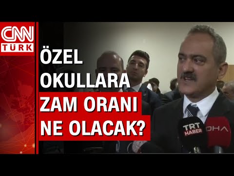 Bakan Özer’den özel okul zam açıklaması