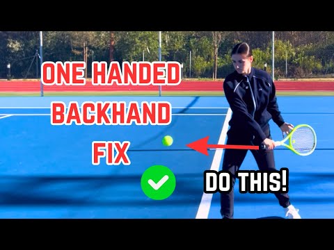 How to Hit a Powerful One-Handed Backhand: Improve Power and Control with This Fix!