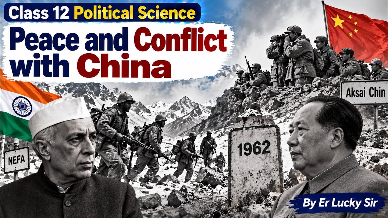 Peace and Conflict with China - India's External Relations | Class 12 Political Science