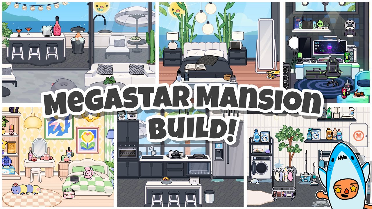Megastar Mansion Build! 🤩 | Toca Boca World (Makeover) Toca Boca