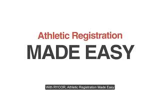 Collect Athletic Registration with RYCOR