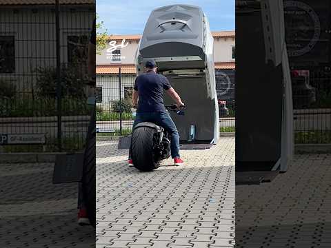 Motorbike Parking Pod! 🏍️ #motorbike #cooltech #bikes