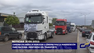 Los camiones de Palma del Río se suman a la marcha lenta para colapsar la autovía.