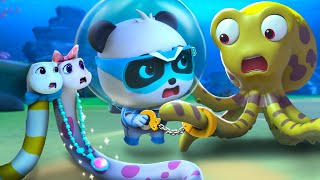 Download lagu The Mysterious Thief on the Seafloor More | Super Rescue Team | Best Cartoon for Kids mp3