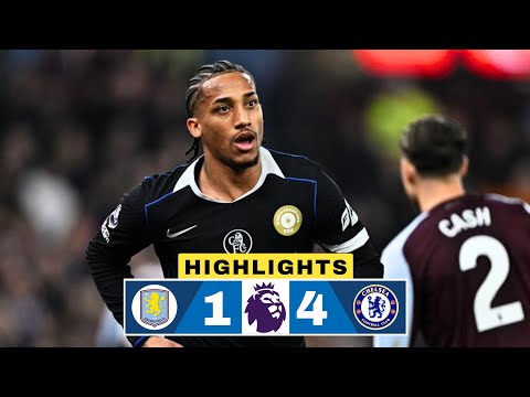Aston Villa vs Chelsea 1-4 Highlights | João Pedro Hattrick | Premier League | Cole Palmer
