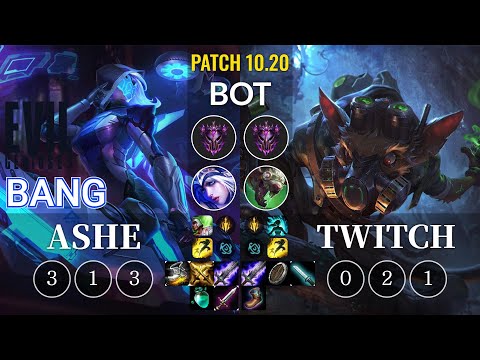 EG Bang Ashe vs Twitch Bot - KR Patch 10.20