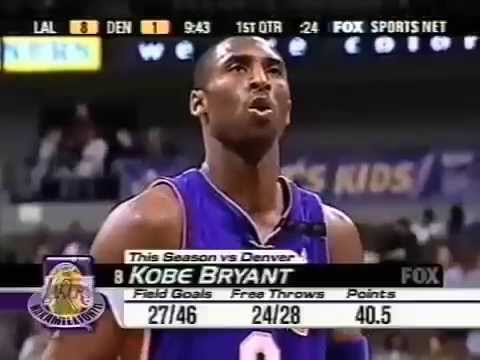 2003 Kobe Bryant Highlights Vs. Nuggets