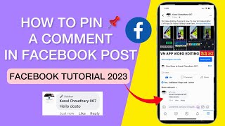 How to pin 📌 a comment in Facebook post || Facebook pe comment kaise pin kare…