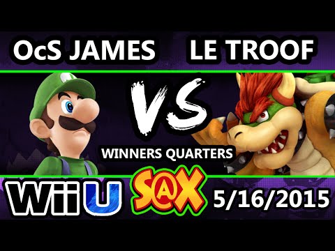 S@X Arcadian - OcS James (Luigi) Vs. OCO Le Troof (Bowser) SSB4 WQ - Smash Wii U  - Smash 4