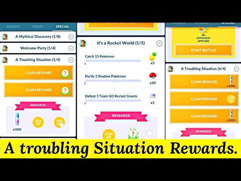 A troubling Situation Rewards In Pokemon Go | Super Rocket Radar | Team Rocket Special Research