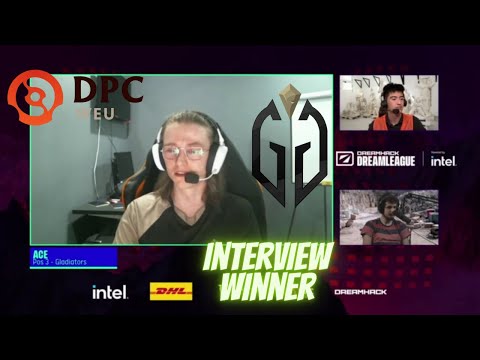 ACE INTERVIEW WINNER AFTER MATCH - GLADIATORS VS NIGMA GALAXY - DPC WEU 21/2022 Tour 2: Division I