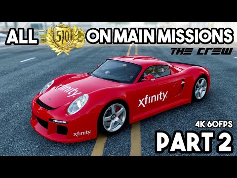THE CREW Gameplay Walkthrough Part 2 | All GOLDS on Main Missions | 4K 60FPS
