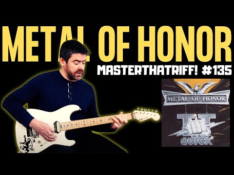Metal of Honor by TT Quick - Riff Guitar Lesson (w/TAB) - MasterThatRiff! #135