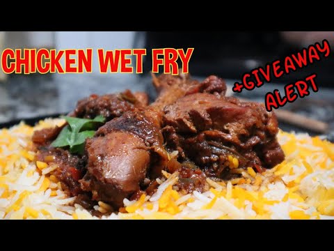HOW TO COOK CHICKEN WET FRY \\ + GIVEAWAY ALERT