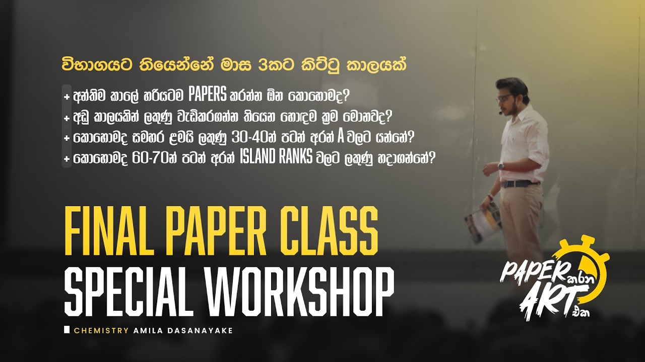Final Paper Class Special Workshop | Amila Dasanayake