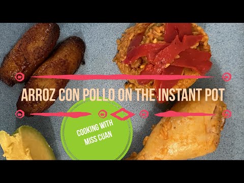 CUBAN ARROZ CON POLLO ON THE INSTANT POT | CUBAN RICE AND CHICKEN | COOKING W/ MISSCUAN