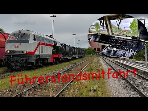 Führerstandsmitfahrt auf 218 497 von Trostberg nach Garching