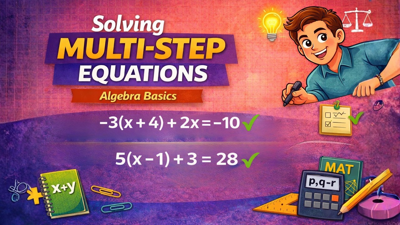 Crack the Code of Multi‑Step Equations | Algebra Basics