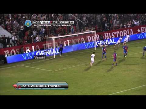 Gol de Ponce. Newell's 1 - Tigre 1. Fecha 16. Torneo Final 2014. Fútbol Para Todos