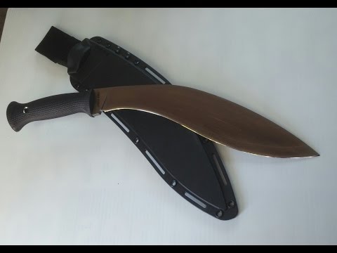 Cold Steel San Mai 3 Gurkha Kukri -knife sharpening tip/review