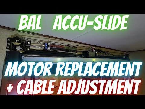 BAL Accu-Slide Motor and Gearbox Replacement and Cable Adjustment - Open Range 5th Wheel Camper RV