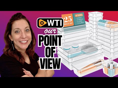 WOWBOX 25 PCS Clear Plastic Drawer Organizer Set - WTI product video review