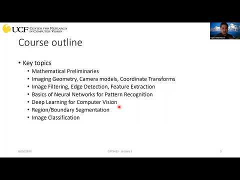 CAP5415 Lecture 1 [Administrative] - Fall 2020