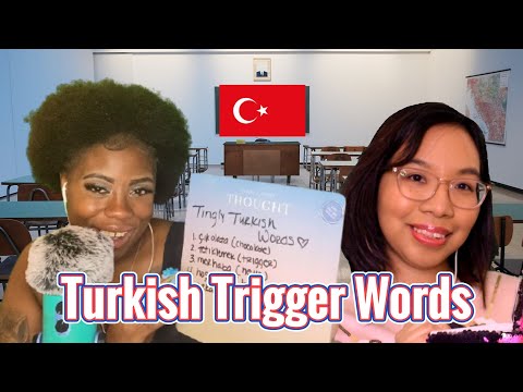 ASMR LEARN TURKISH (Language Class Roleplay) 📚🇹🇷 [Collab w/ @Leah’s Safe Space ASMR] Türkçe öğren