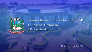 1ª Sessão Ordinária - 15ª Legislatura