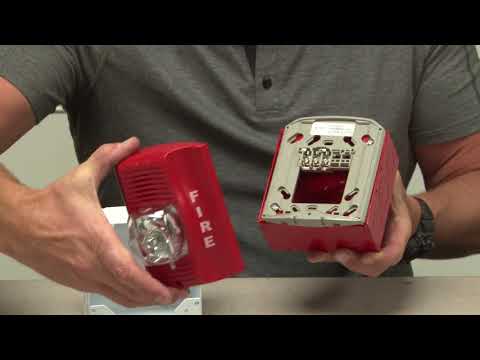 4-11/16 in. Square White Fire Alarm Device Box, 2-1/8 in. Deep, 1/2, 3/4 & 1 in. Knockouts