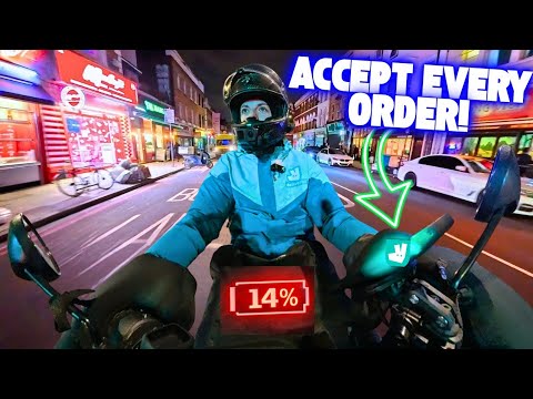 Accepting EVERY Deliveroo Order On A Monday Night Until My Battery DIED – Was It Worth It?