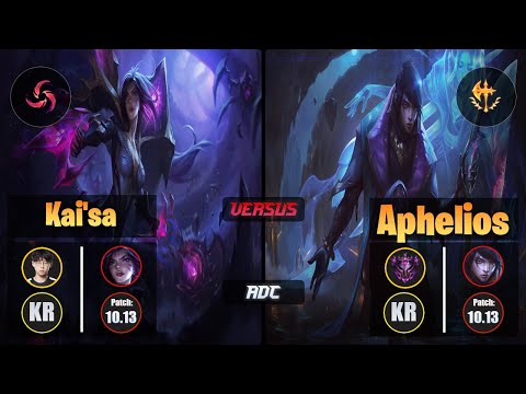 Zenit KAI'SA (ADC) [Hail of Blades] VS APHELIOS - Master KR Patch 10.13