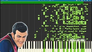 We Are Number One but it's the vocals but it's converted to MIDI but it's in Synthesia