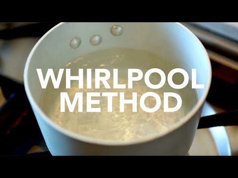 Perfectly poached eggs. Try the whirlpool method!