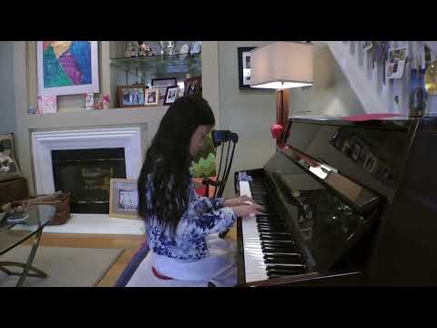 2023-02-19 Steffi Playing Arabesque on Piano