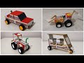 Top 4 Amazing Things How To Make Matchbox JCB Tractor Car Tractor Tuk Tuk At Home DIY Matchbox